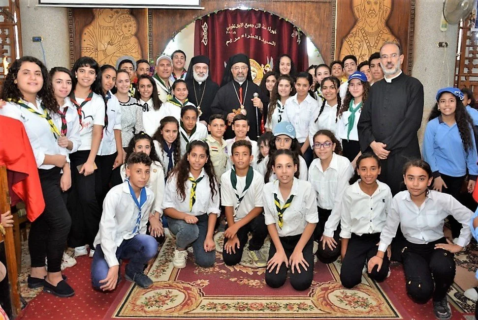 غبطة البطريرك الأنبا إبراهيم إسحق يزور كنيسة السيدة العذراء بنزلة غطاس في مصر