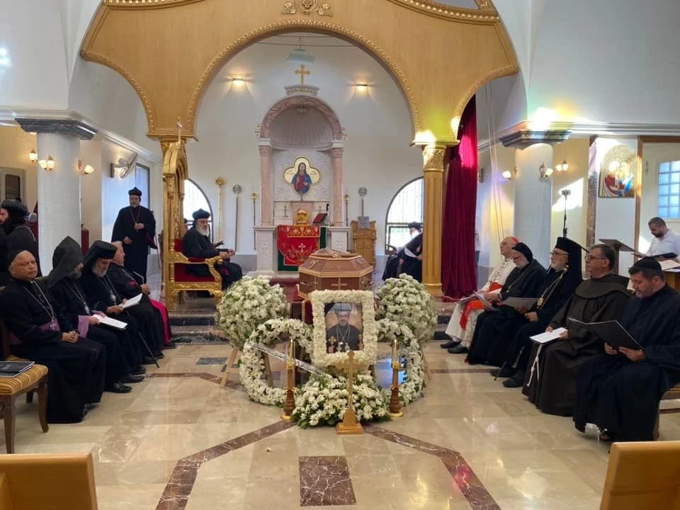 Funeral Service and Burial of the Late Archbishop Mor Gabriel Dahho, at St. Peter and St. Paul Cathedral in Mor Aphrem Monastery in Maarat Saydnaya