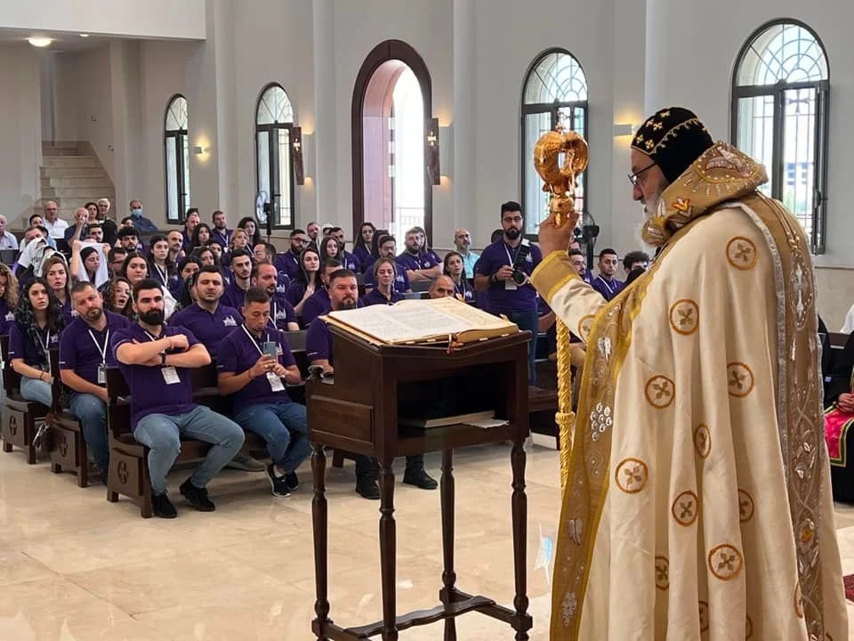 قداسة البطريرك مار إغناطيوس أفرام الثاني يختتم اللّقاء العام للشّباب السّريانيّ بالقدّاس الإلهيّ