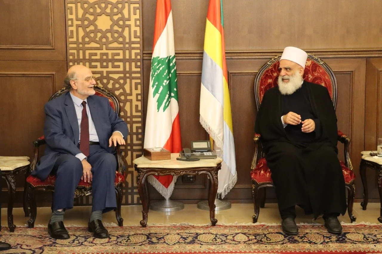 An MECC Delegation Visiting His Eminence Sheikh Akl of the Unitarian Druze Community, Sheikh Dr. Sami Abi Al-Muna