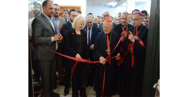 غبطة البطريرك الكاردينال لويس روفائيل ساكو يفتتح "الجداريّة التاريخيّة" بمبنى متحف التراث السرياني في عنكاوا