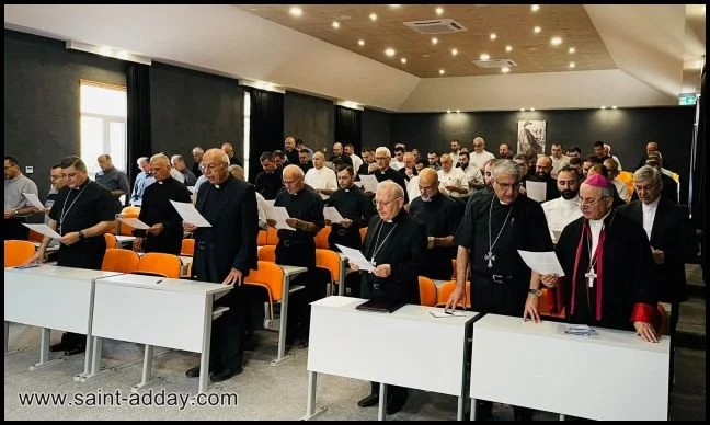 غبطة البطريرك الكاردينال لويس روفائيل ساكو في رياضة كهنة الكلدان: الكاهن رجل اللّه، يوجّه نظره إليه، ويحمله إلى الآخرين