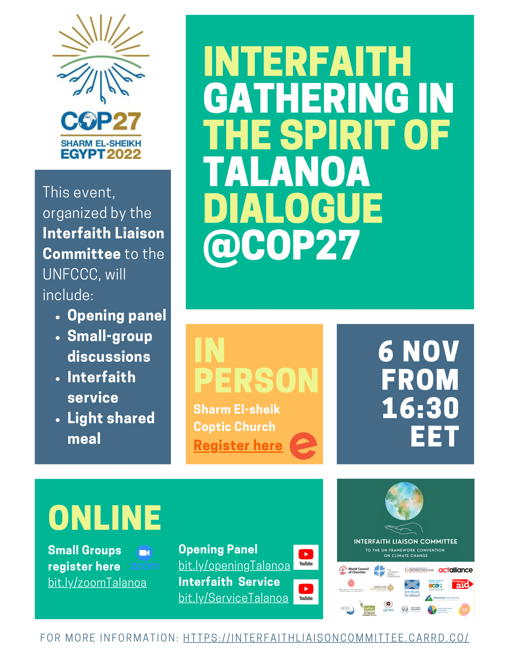 An Interfaith Gathering in Sharm El Sheikh and online Towards COP27