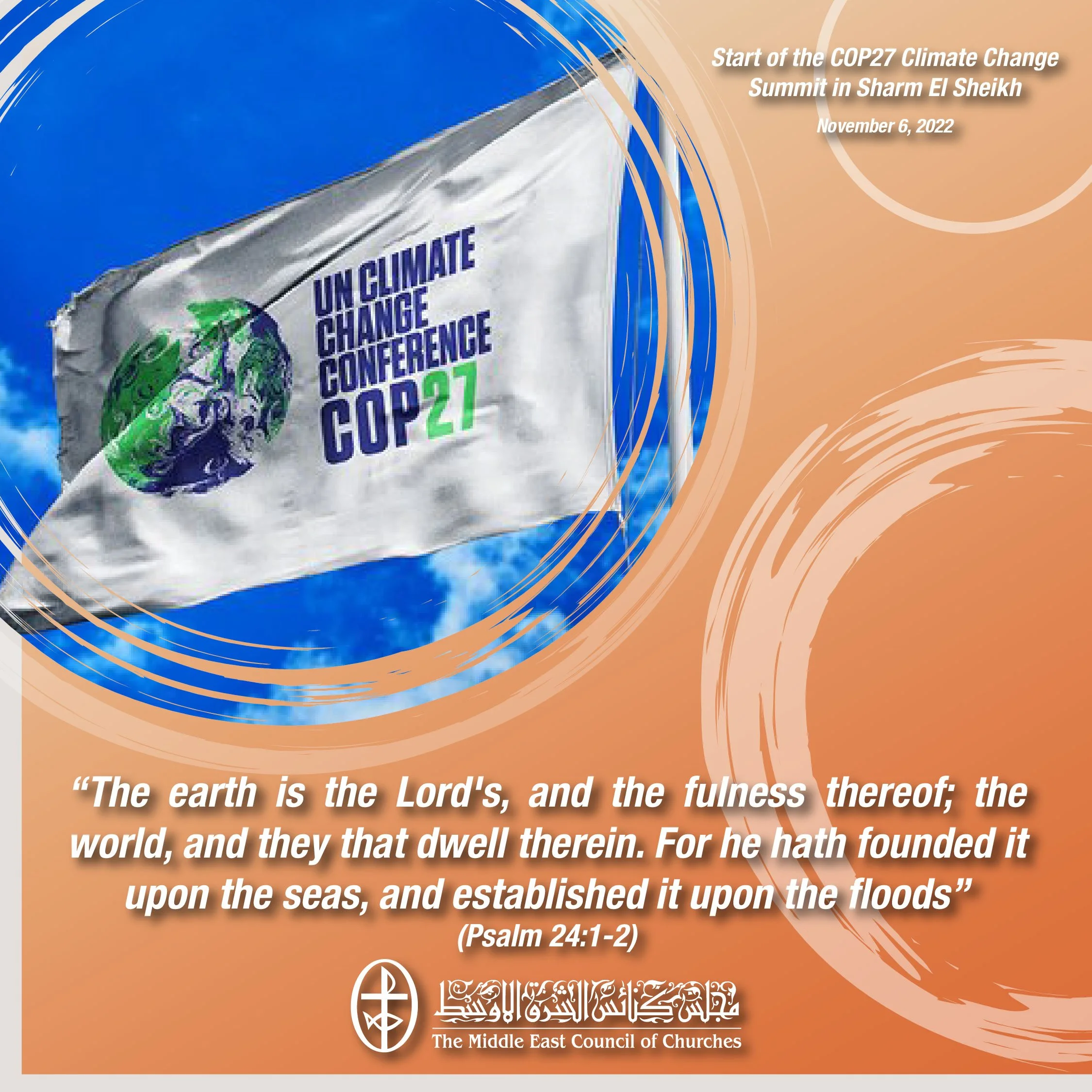 Standing Together in Prayer - Start of the COP27 Climate Change Summit in Sharm El Sheikh