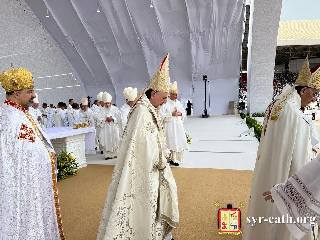 غبطة البطريرك مار اغناطيوس يوسف الثالث يونان يشارك في القدّاس الّذي ترأّسه