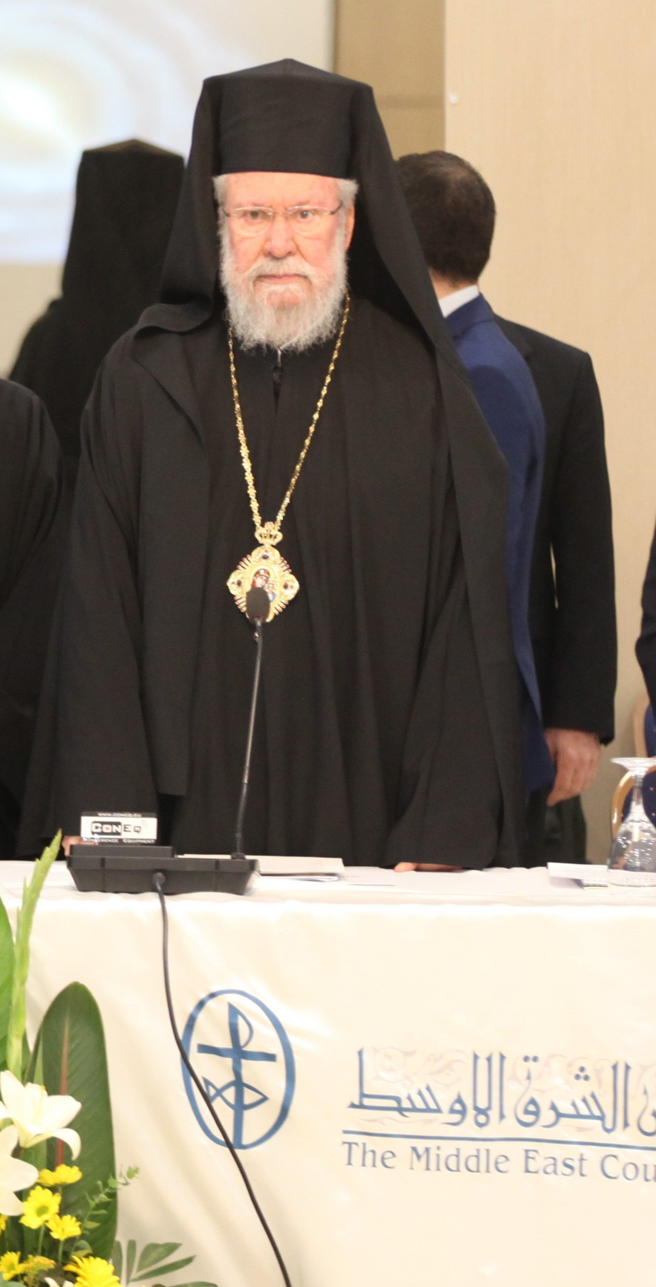 مجلس كنائس الشرق الأوسط ينعي رئيس أساقفة قبرص خريسوستوموس الثاني 