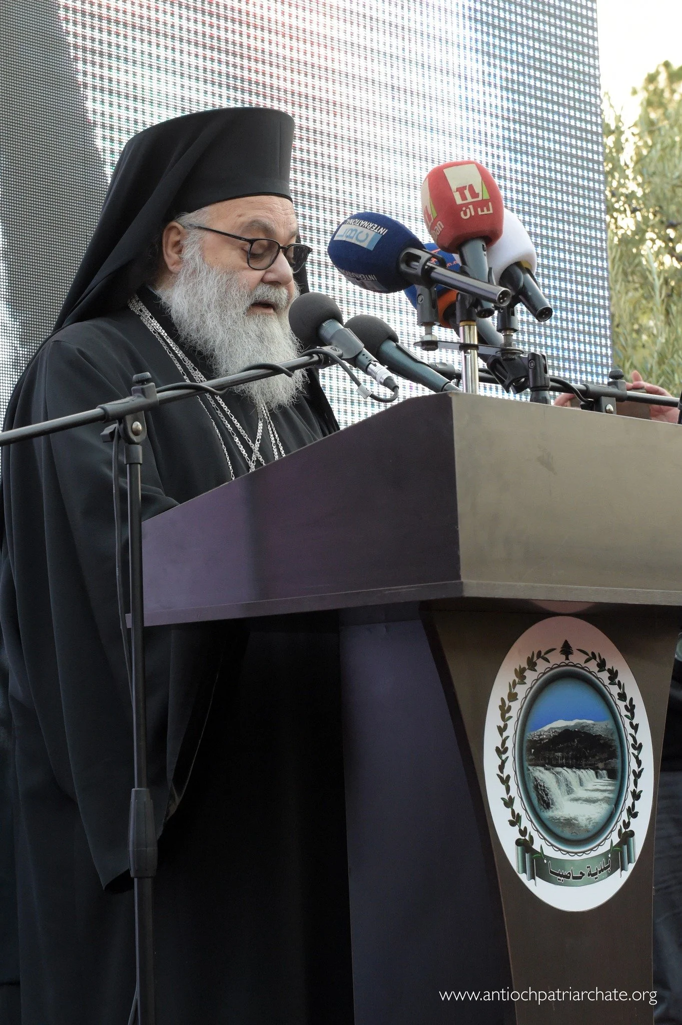 كلمة غبطة البطريرك يوحنا العاشر في تدشين بناء وقف دير صيدنايا في حاصبيا