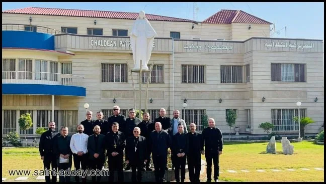 غبطة البطريرك الكاردينال لويس روفائيل ساكو يترأّس الإجتماع الدوري لكهنة أبرشيّة بغداد