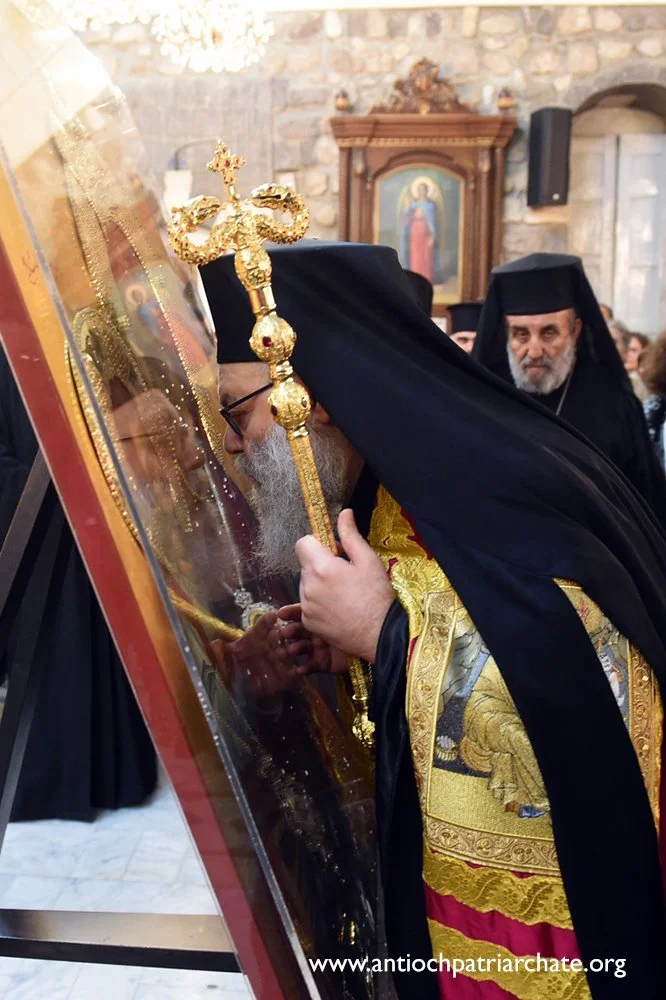 His Beatitude Patriarch John X Presides Over the Panagia Hodegetria Icon Procession and Consecration, Vespers of St. John of Damascus and St. Barbara