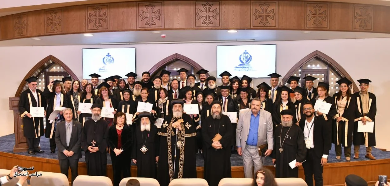 His Holiness Pope Tawadros II Witnesses the Graduation Ceremony of the First Batch of the Institute of Church History in Maadi