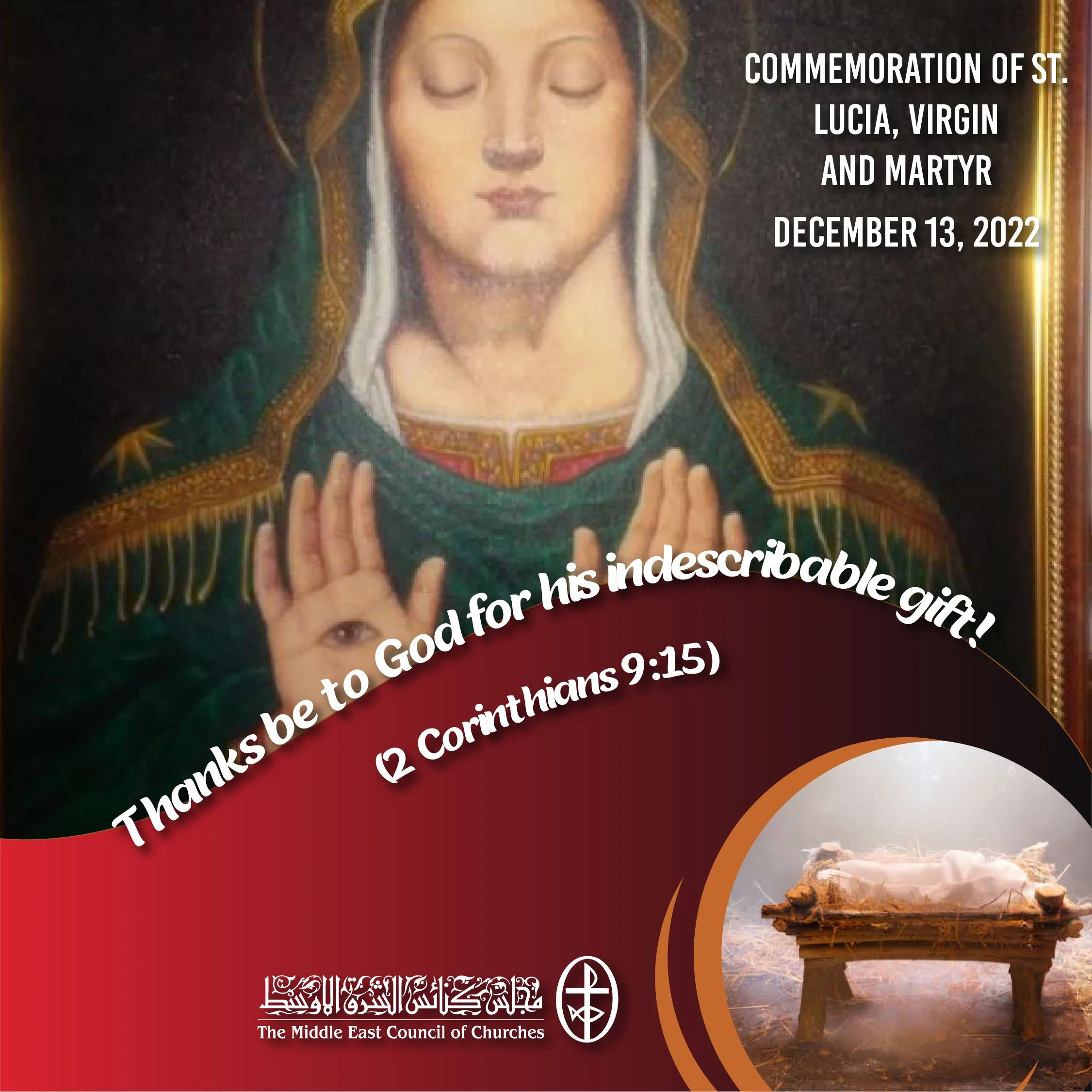 Standing Together in Prayer - Commemoration of St. Lucia, Virgin and Martyr (Latin Church)