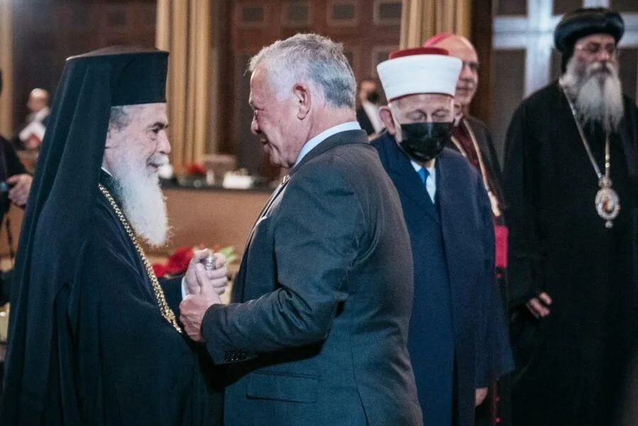 His Beatitude Patriarch Theophilos III Attends the Annual Christmas Reception By His Majesty King Abdullah II, King of Jordan