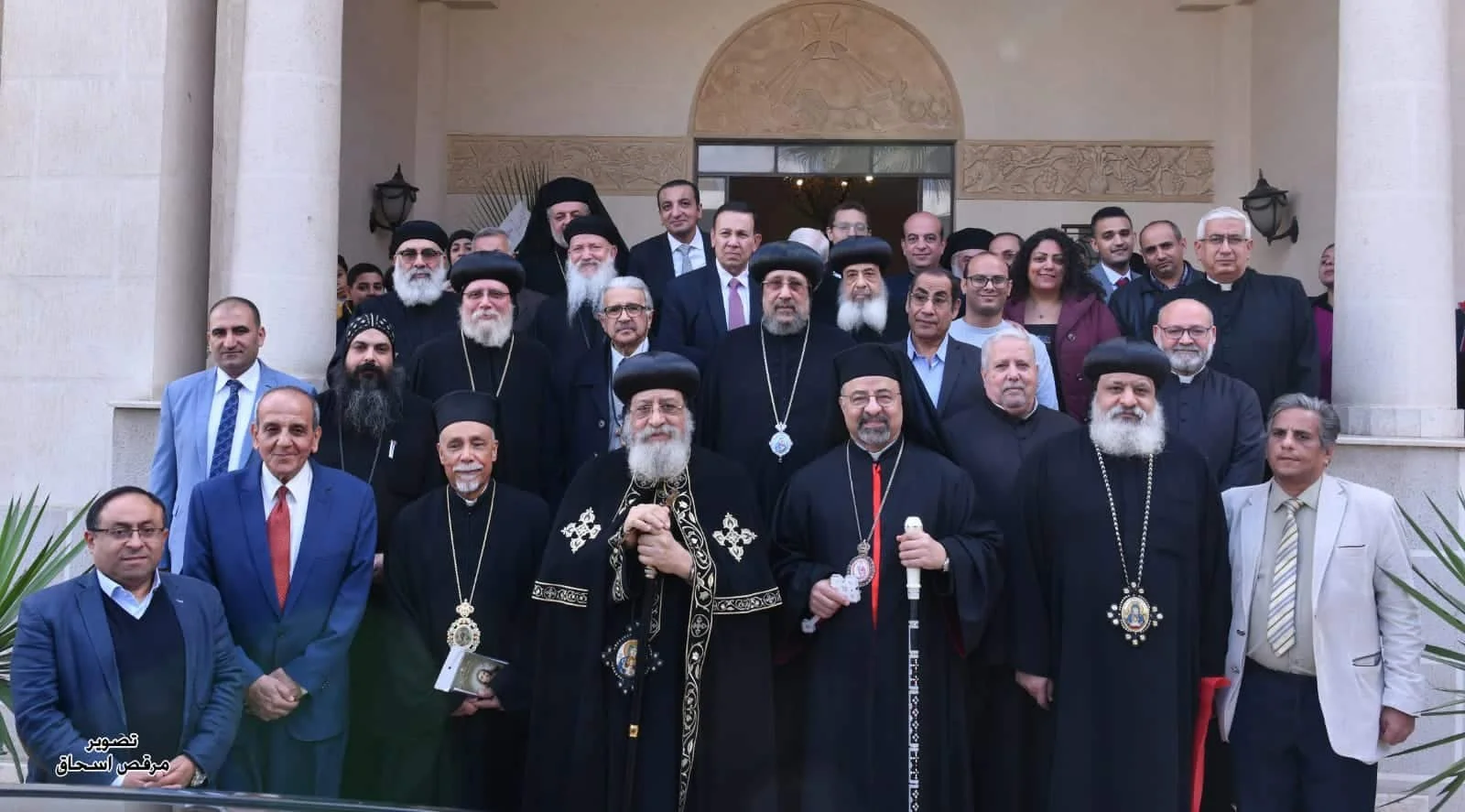 His Holiness Pope Tawadros II Congratulates His Beatitude Patriarch Anba Ibrahim Isaac for Christmas