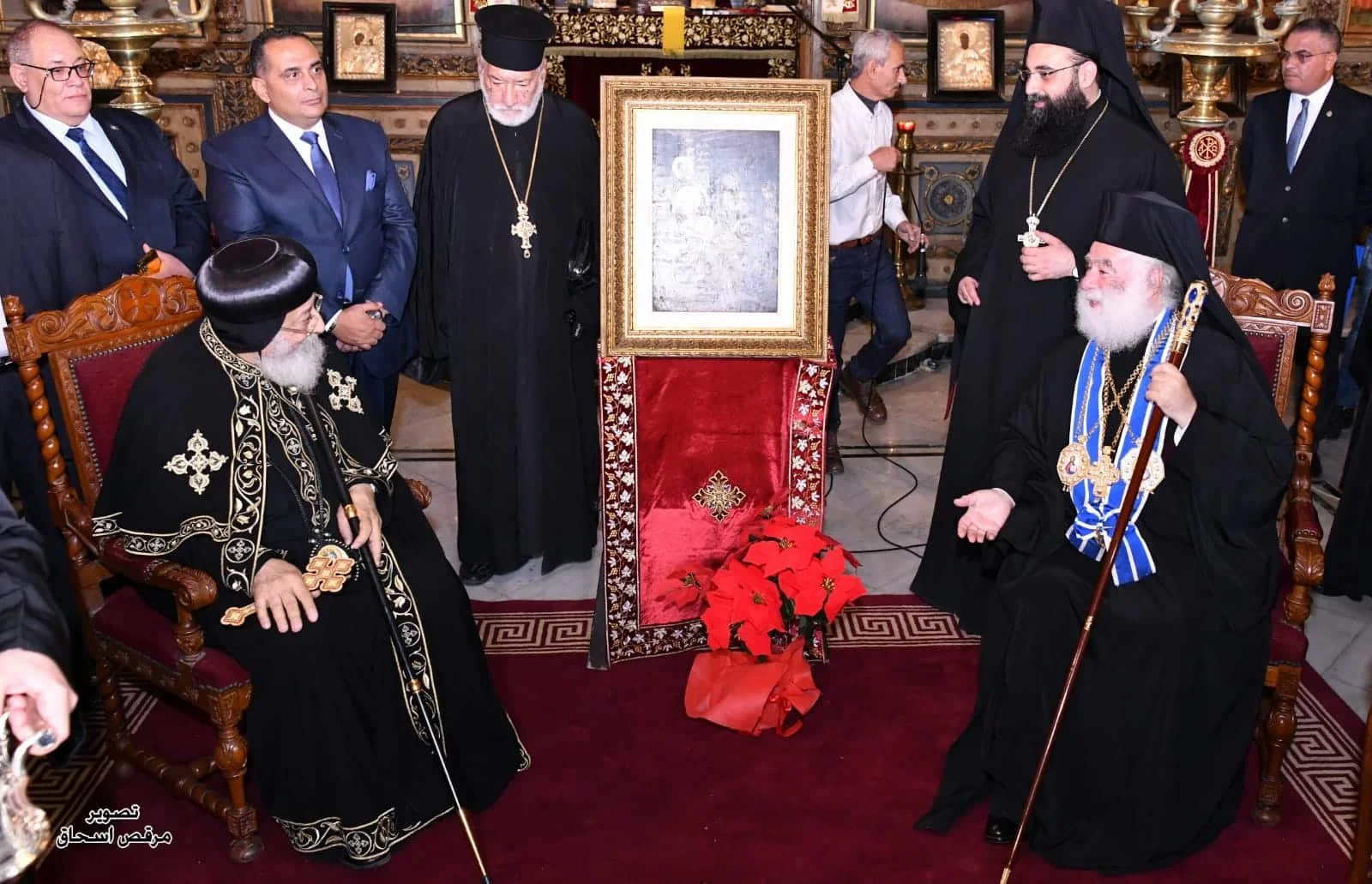 His Holiness Pope Tawadros II Congratulates His Holiness Pope and Patriarch Theodoros II for Christmas