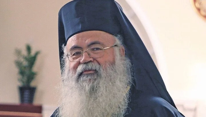 The MECC Secretary General Dr. Michel Abs Congratulates His Beatitude Archbishop Georgios After His Election as Archbishop of New Justinian and All Cyprus