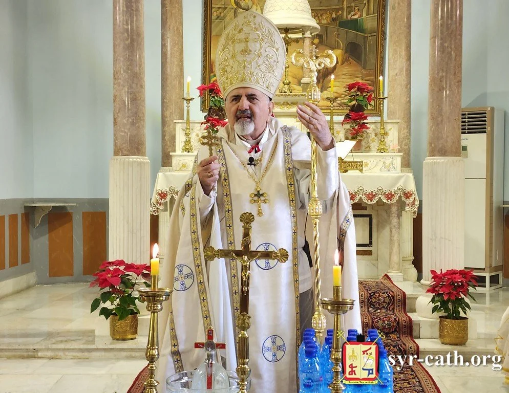 غبطة البطريرك مار اغناطيوس يوسف الثالث يونان يحتفل بقدّاس عيد الدنح (الغطاس) في كنيسة مار اغناطيوس في الكرسي البطريركي، المتحف – بيروت