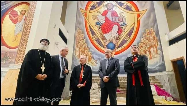 غبطة البطريرك الكاردينال لويس روفائيل ساكو يزور الكنيسة القبطيّة الأرثوذكسيّة في بغداد