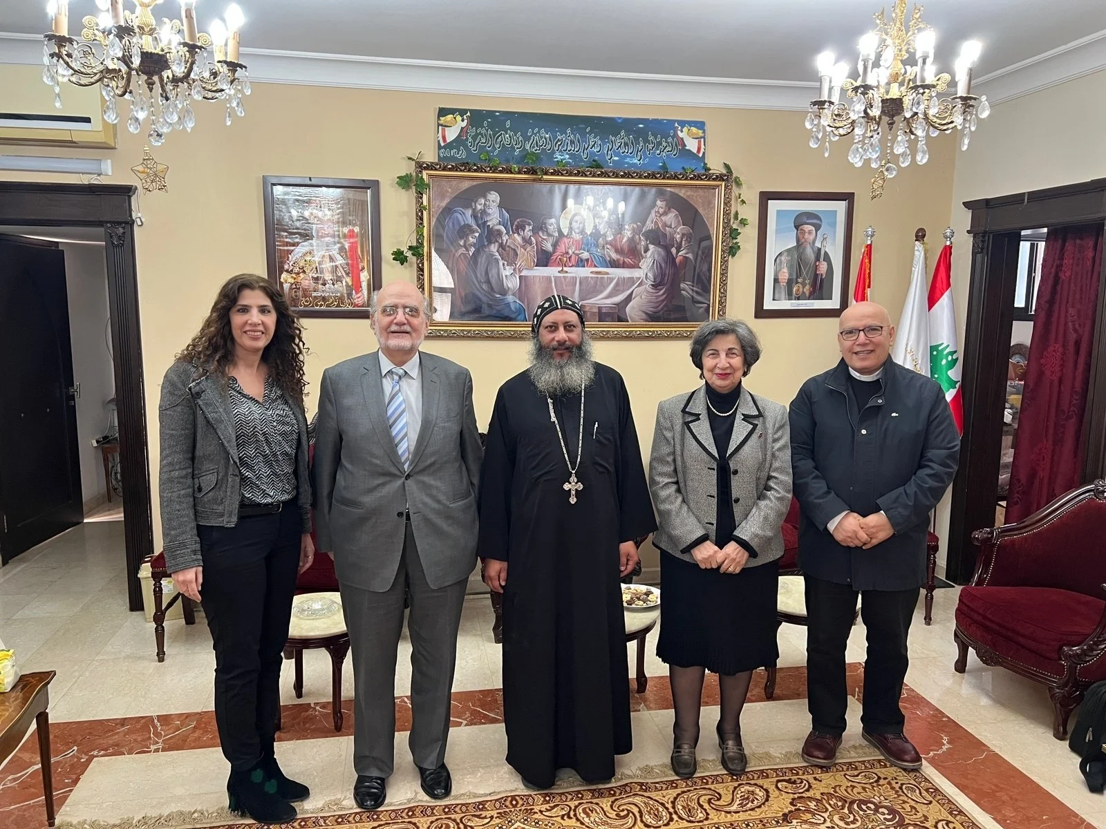 الأمين العام د. ميشال عبس ووفد من مجلس كنائس الشرق الأوسط 