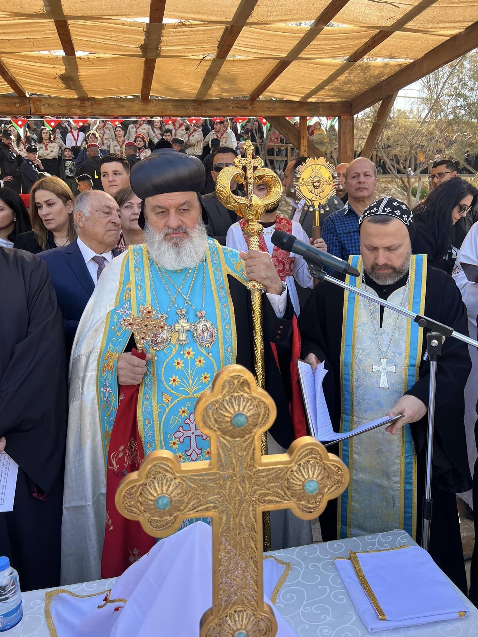 His Holiness Patriarch Mor Ignatius Aphrem II Presides Over the Special Rite of Epiphany at the Baptism Site on the Jordan River