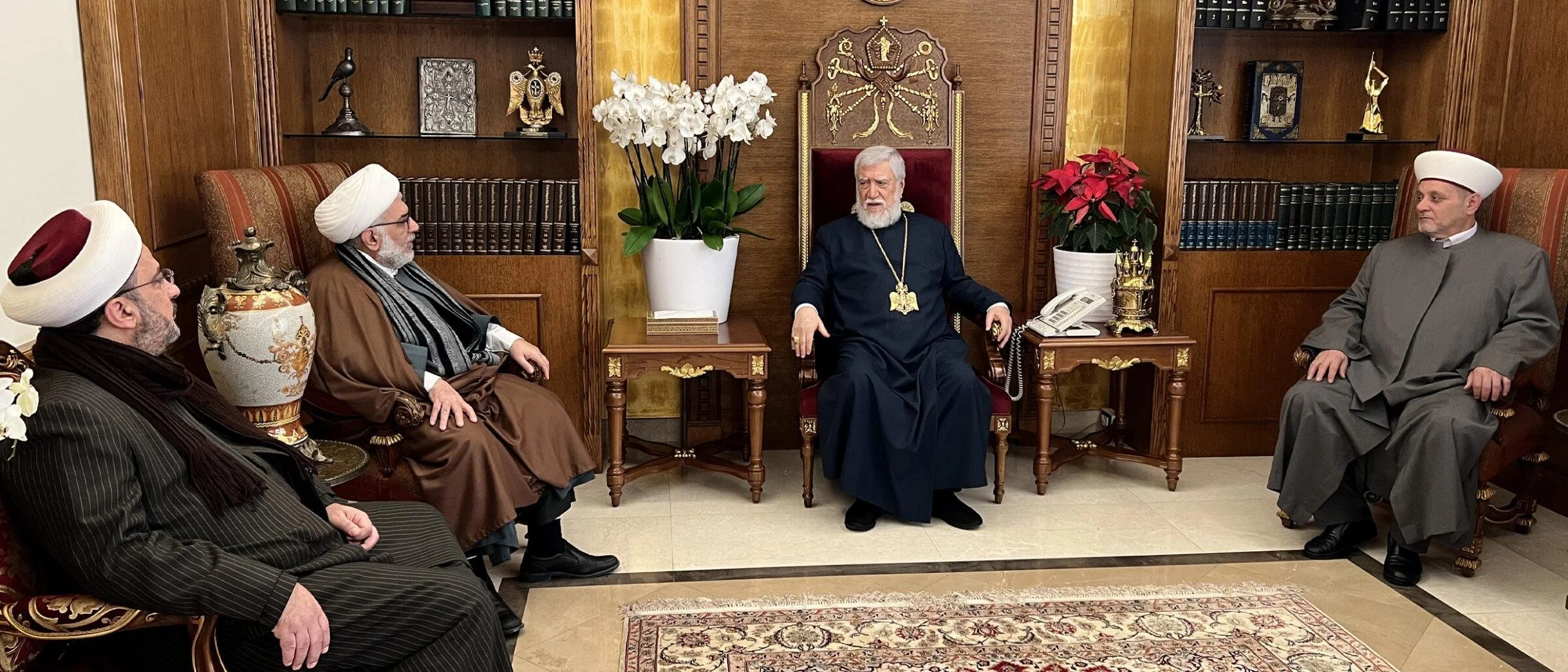 A Delegation Representing the Council of Sunni And Shiite Religious Leaders Meets His Holiness Catholicos Aram I