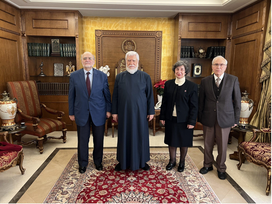 His Holiness Catholicos Aram I Receiving an MECC Delegation: To Strengthen the MECC’s Role and Continue Developing Its Relationships With Non-Christians