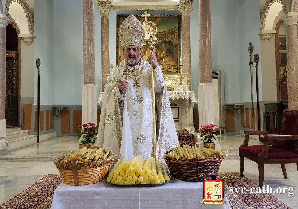 غبطة البطريرك مار اغناطيوس يوسف الثالث يونان يحتفل بقدّاس عيد دخول الربّ يسوع إلى الهيكل وشمعون الشيخ