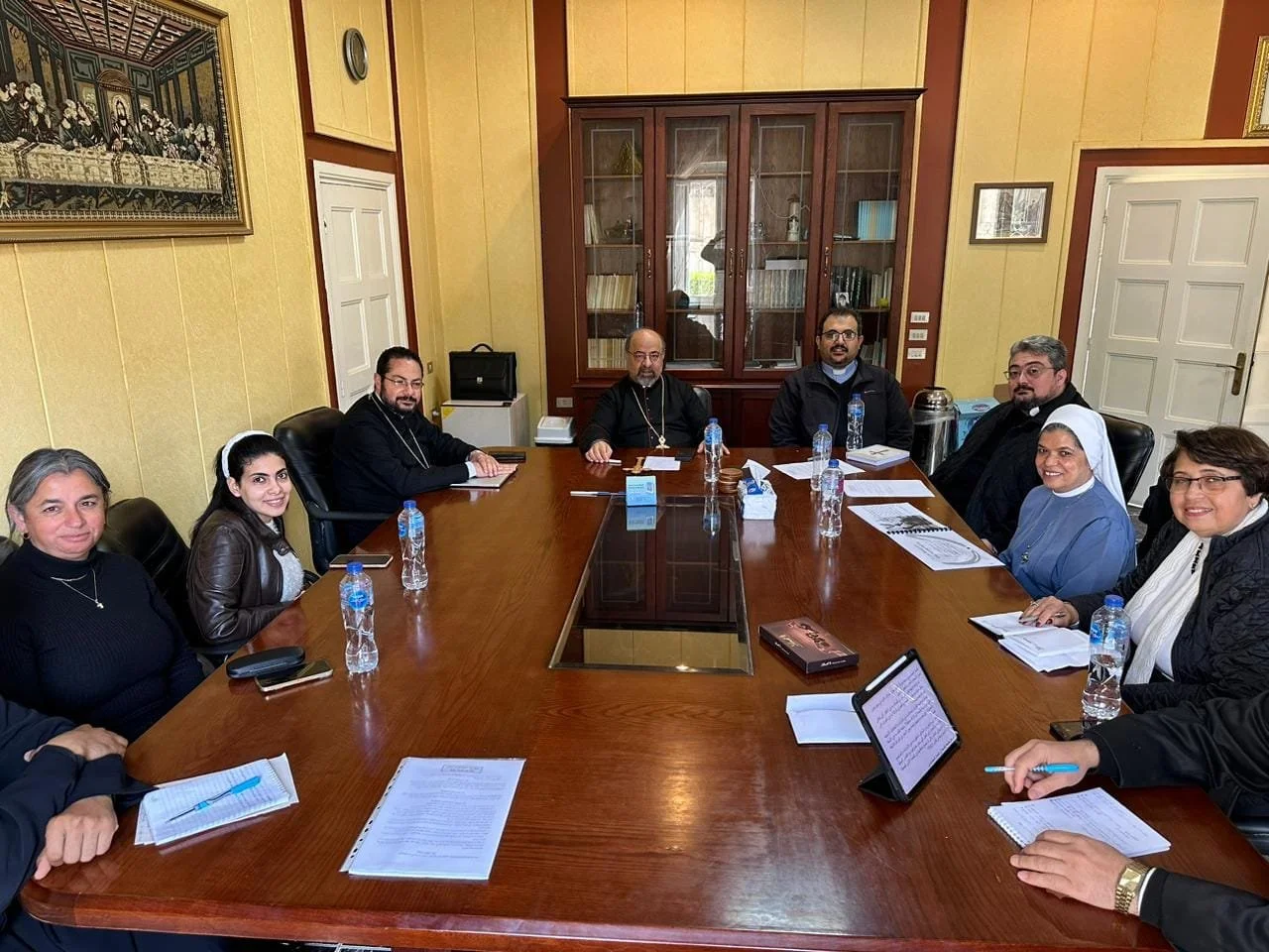 غبطة البطريرك الأنبا إبراهيم إسحق يلتقي ممثّلي الكنيسة في المرحلة القاريّة لسينودس الأساقفة