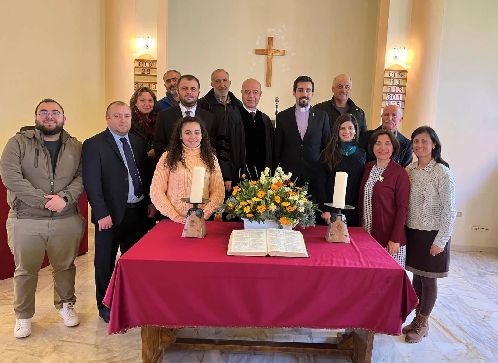 حضرة القسّ د. بول هايدوستيان يقدّم رياضة روحيّة لطلّاب وطالبات اللّاهوت في الكنائس الأرمنيّة الإنجيليّة 