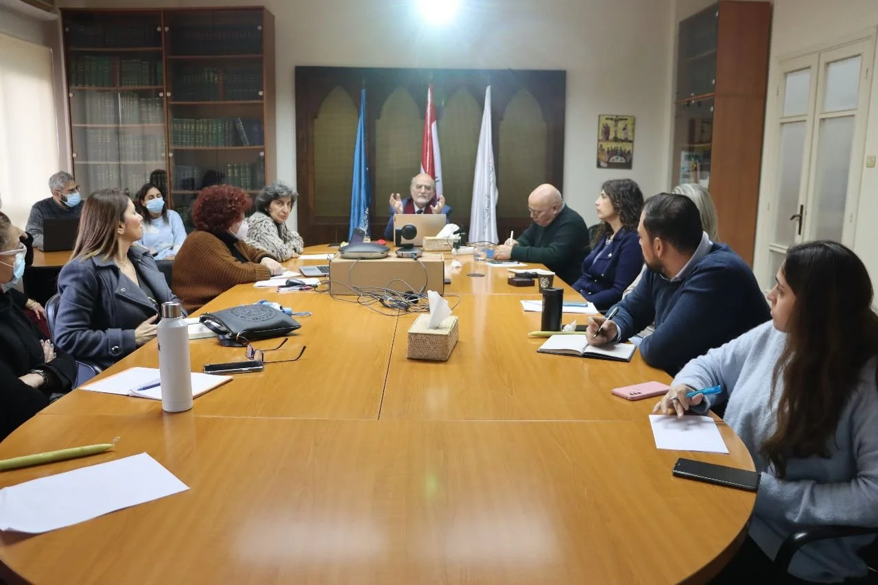 تطوير قدرات فريق عمل مجلس كنائس الشرق الأوسط مع الأمين العام د. ميشال عبس