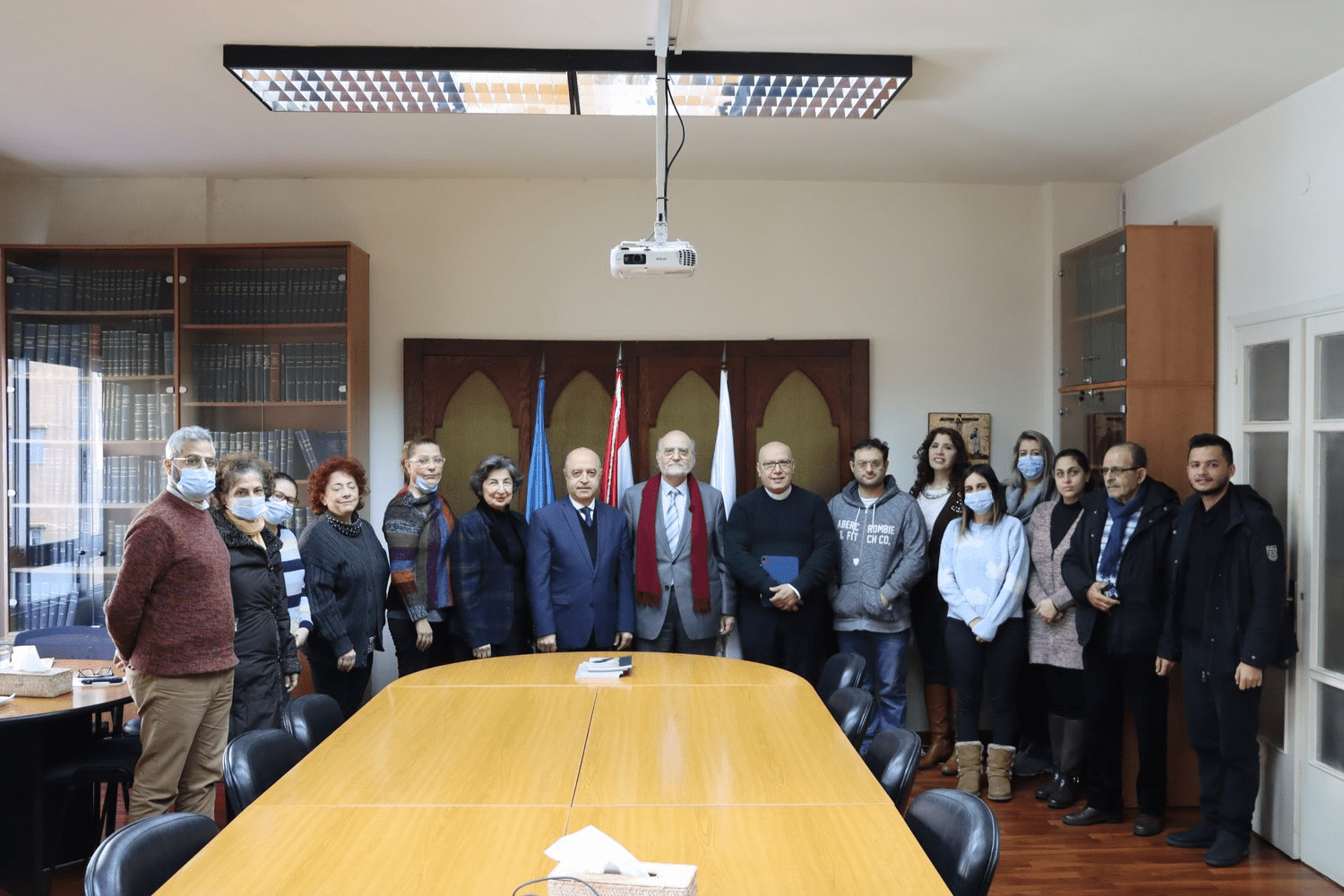 Reverend Dr. Paul Haidostian on a Visit to MECC in Beirut: