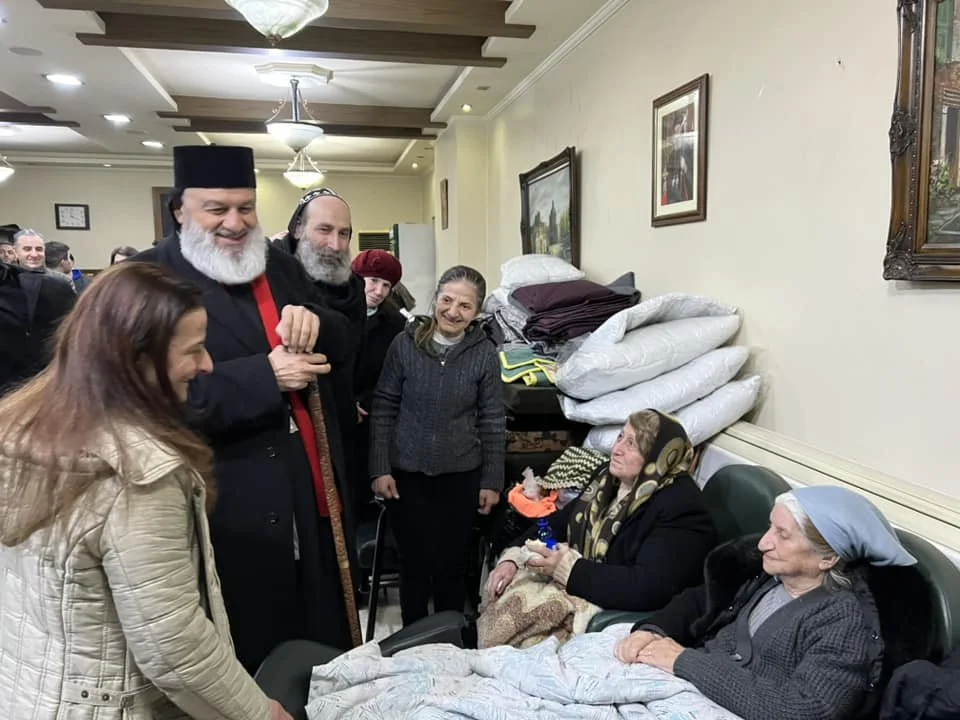 His Holiness Patriarch Mor Ignatius Aphrem II Arrives to Aleppo to Visit the Victims of the Earthquake
