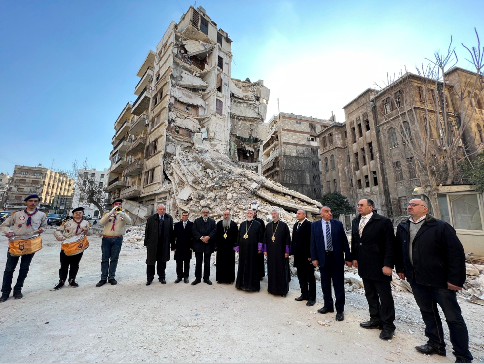 His Holiness Catholicos Aram I Held a Pontifical Trip to Aleppo