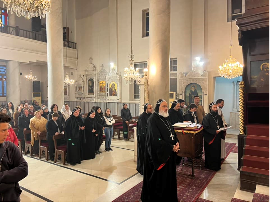 His Holiness Patriarch Mor Ignatius Aphrem II Presides Over the the Special Service of Shubqono (Forgiveness) at St. Georges Patriarchal Cathedral in Bab Touma – Damascus