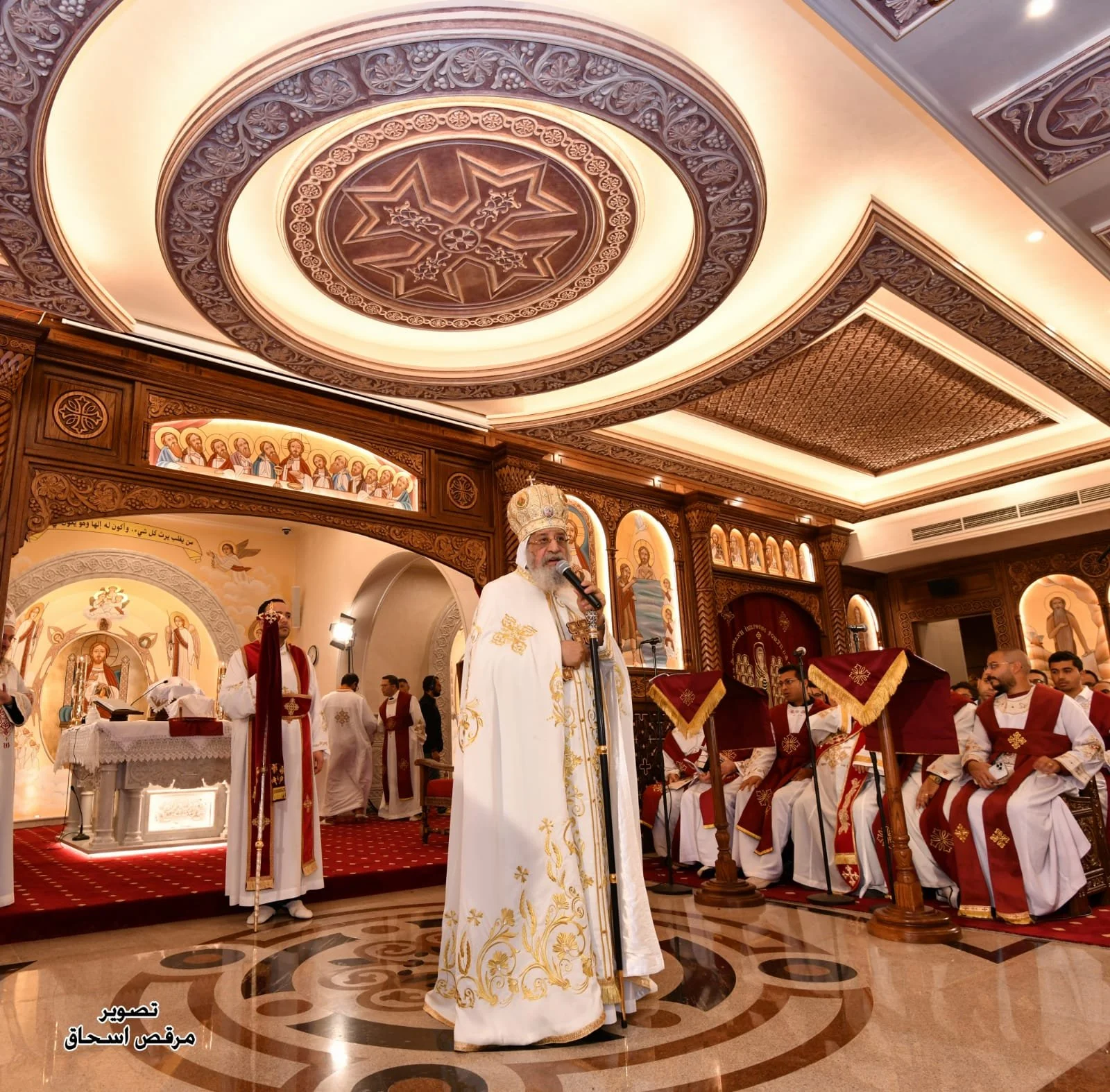 His Holiness Pope Tawadros II Consecrates St. Bishoy’s Church in the Fifth Settlement, Egypt