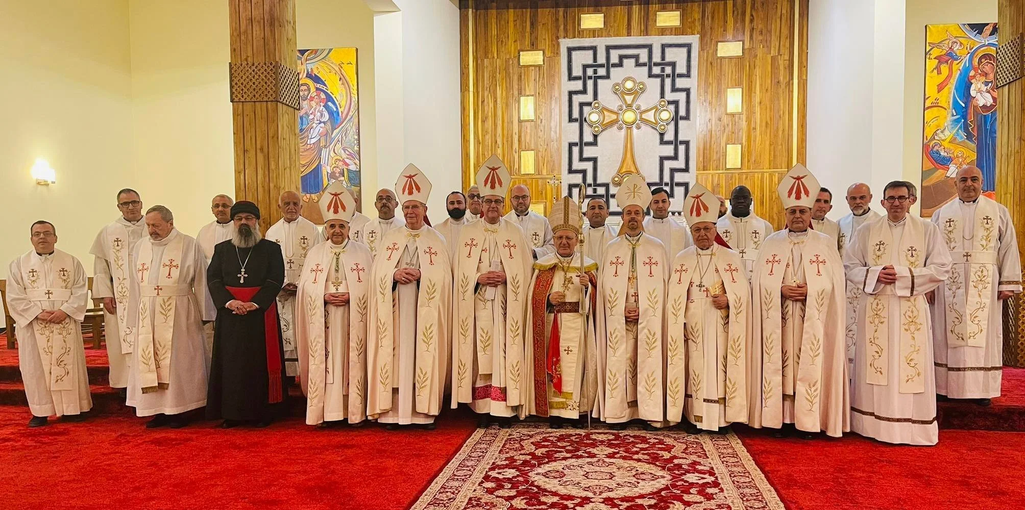 غبطة البطريرك الكاردينال لويس روفائيل ساكو يحتفل بالقدّاس الإلهي في بغداد لمناسبة الذكرى الثانية لزيارة قداسة البابا فرنسيس إلى العراق