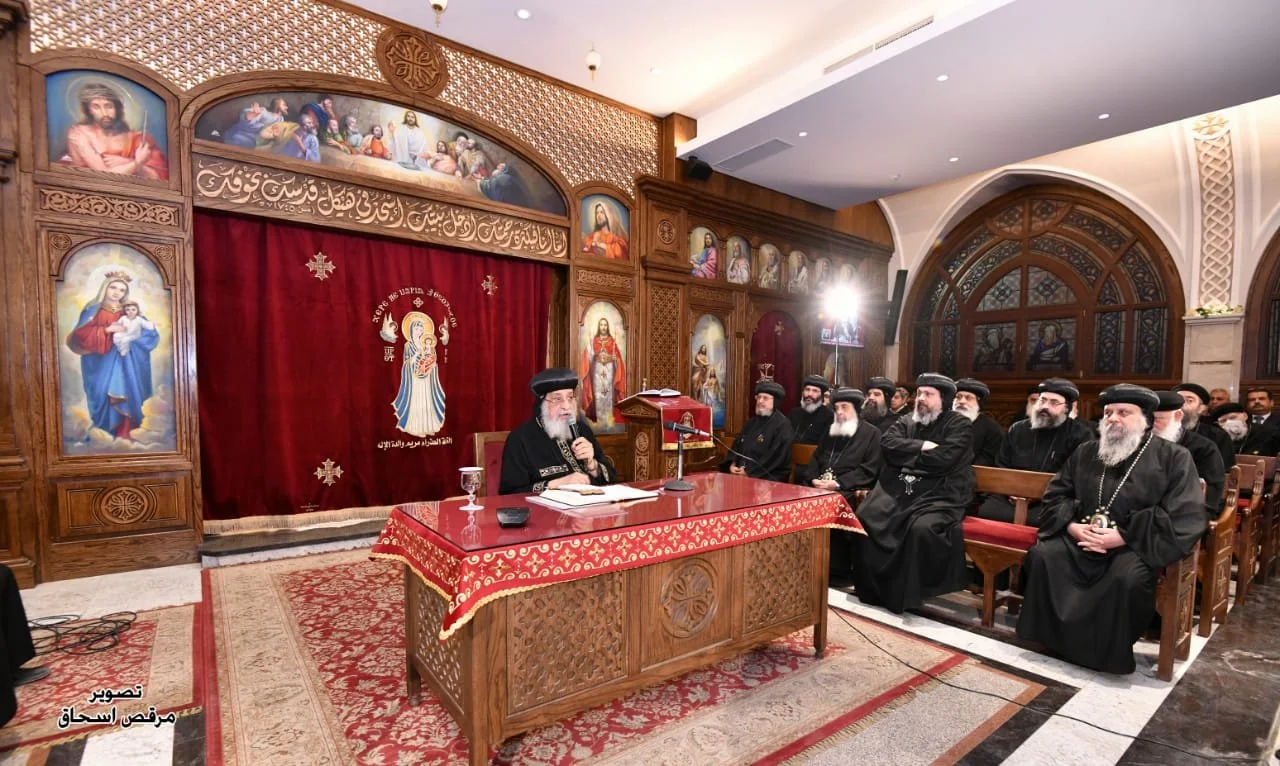 His Holiness Pope Tawadros II Delivers His Wednesday’s Meeting Sermon 