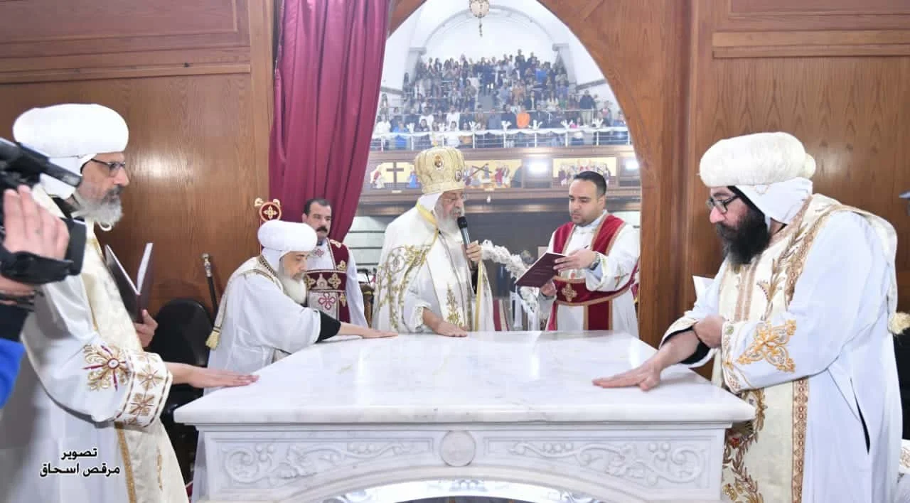 His Holiness Pope Tawadros II Consecrates the Queen Helena’s Church, Maadi and Dedicates Some Relics of Queen Helena to the Consecrated Church