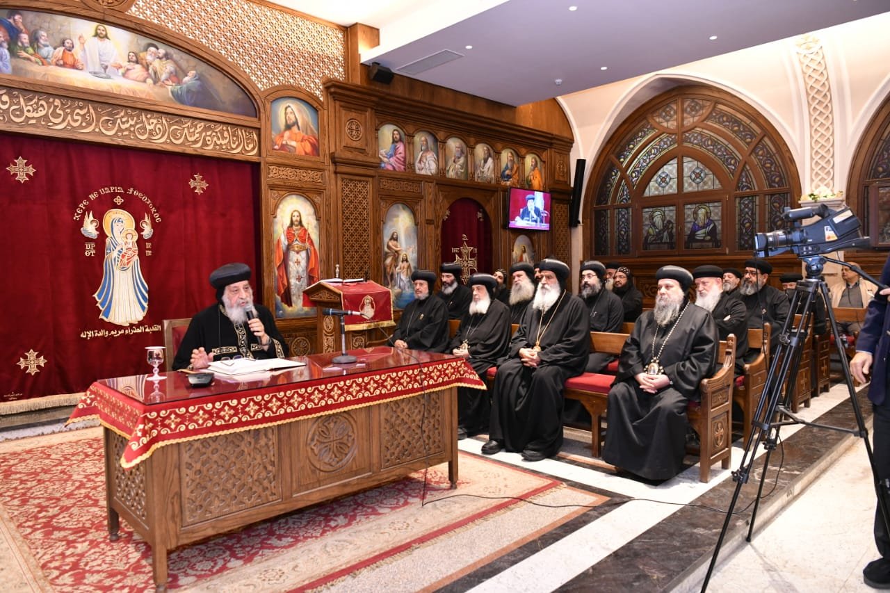 His Holiness Pope Tawadros II Delivers His Wednesday’s Meeting Sermon