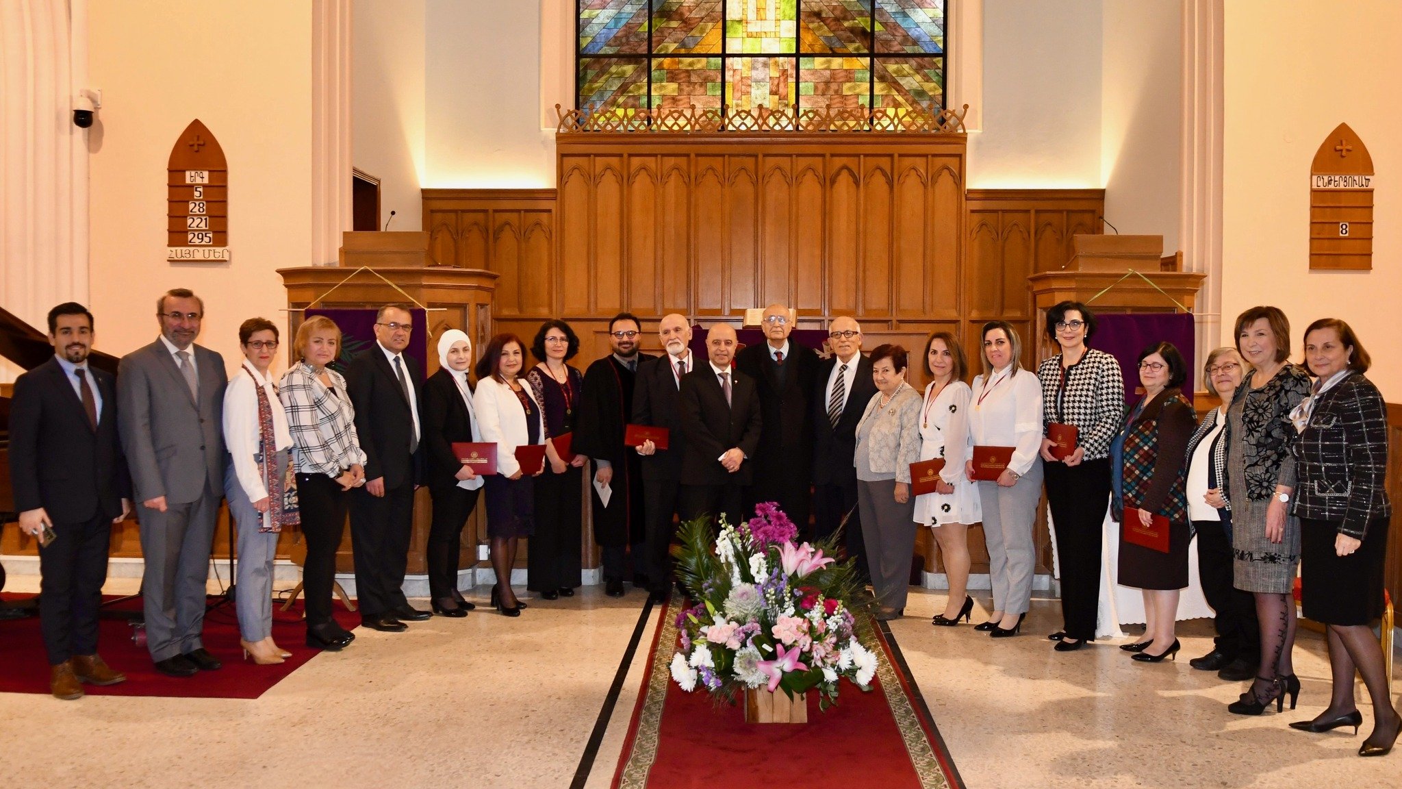The Armenian Evangelical Educational Council of Lebanon, Under the Auspices of the Central Committee of UAECNE Honores its Veteran Teachers 