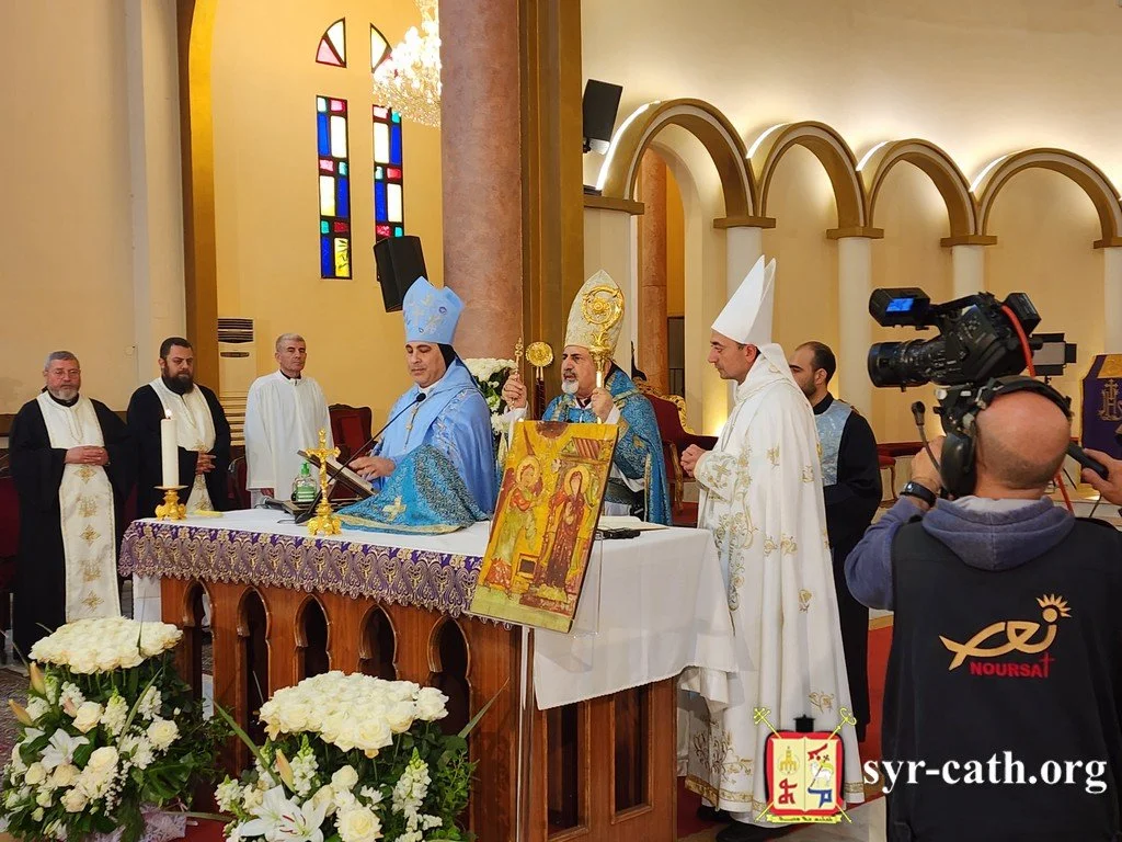 غبطة البطريرك مار اغناطيوس يوسف الثالث يونان يحتفل بعيد بشارة العذراء مريم في كاتدرائيّة سيّدة البشارة، المتحف – بيروت