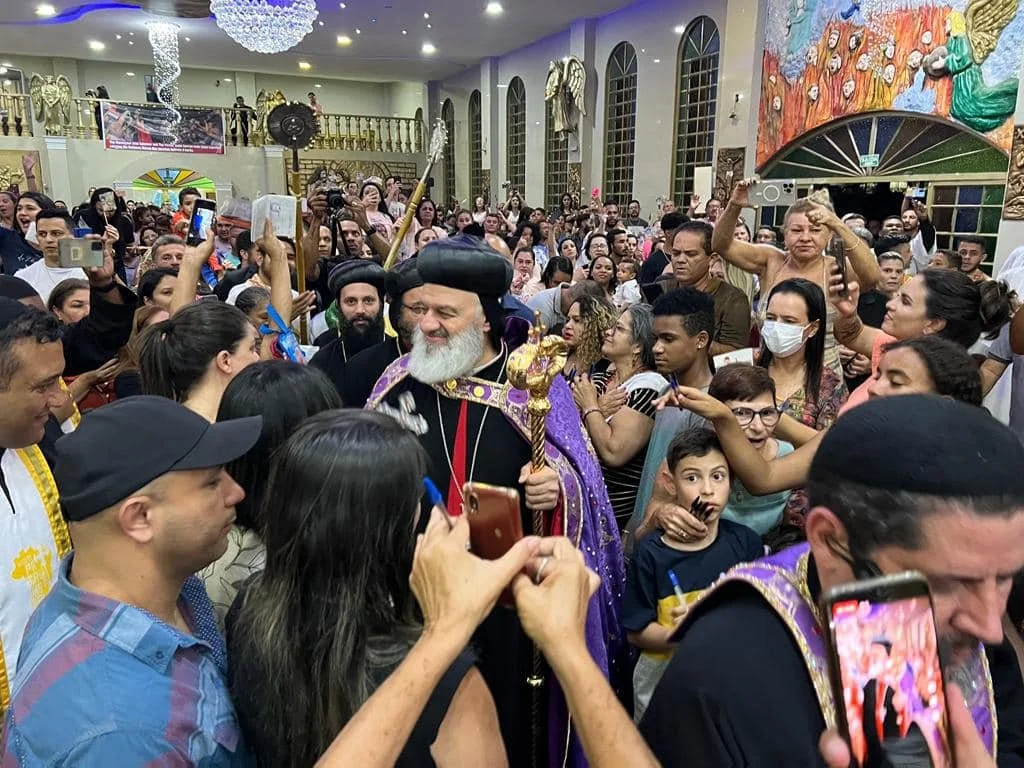 ‎قداسة البطريرك مار إغناطيوس أفرام الثاني يزور كنيسة مار جرجس في برازيليا