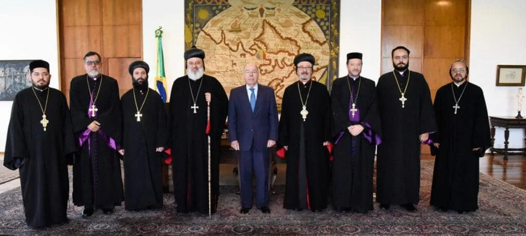 His Holiness Patriarch Mor Ignatius Aphrem II Visits His Excellency Mr. Mauro Vieira, Minister of Foreign Affairs in Brazil