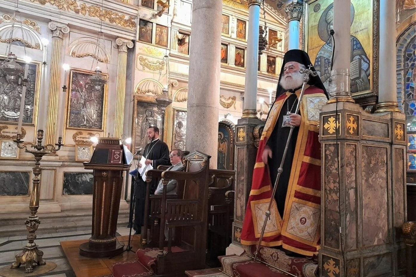 غبطة البابا والبطريرك ثيودروس الثاني يُقيم خدمة مديح العذراء مريم