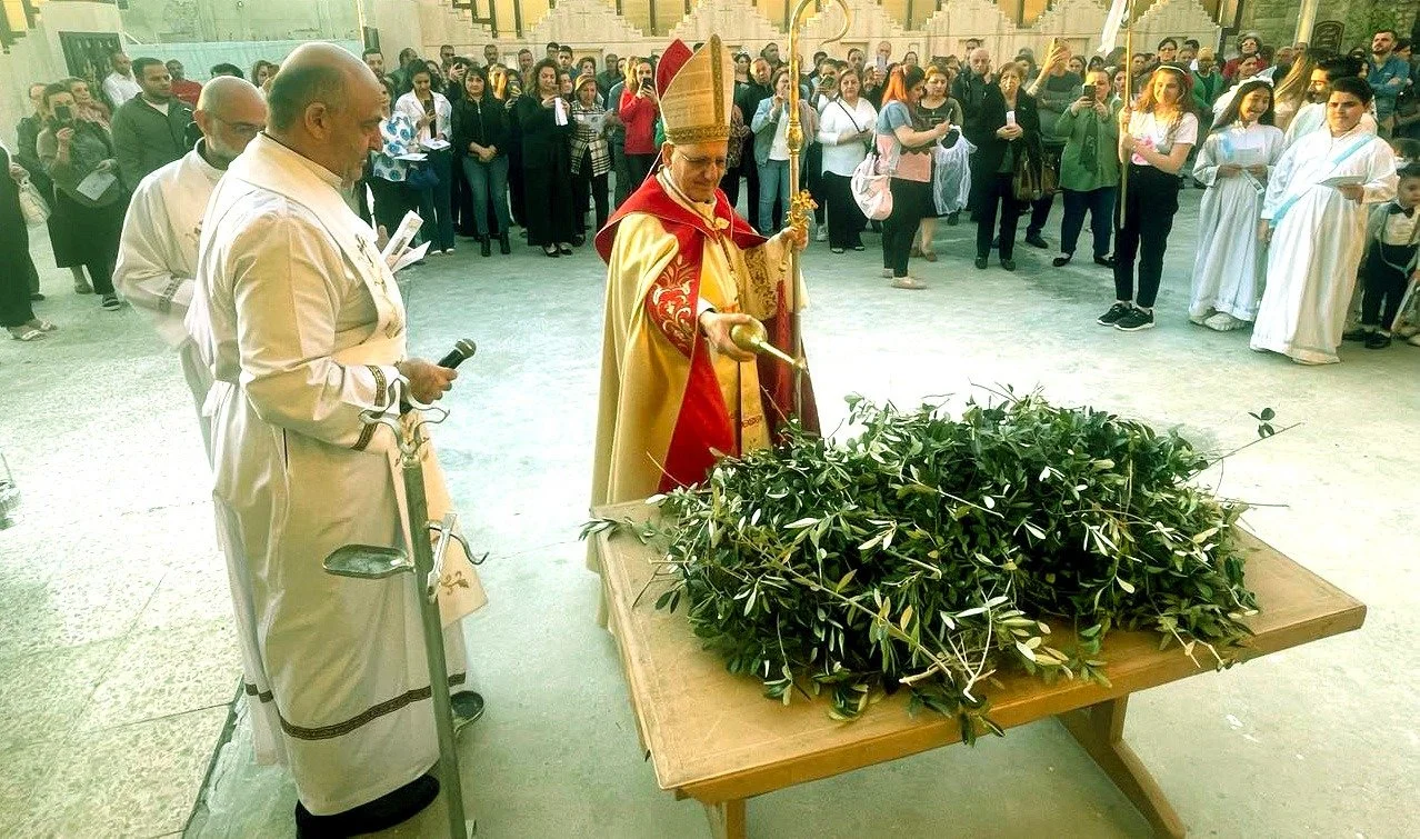 غبطة البطريرك الكاردينال لويس روفائيل ساكو يترأّس الإحتفال بقدّاس عيد الشعانين