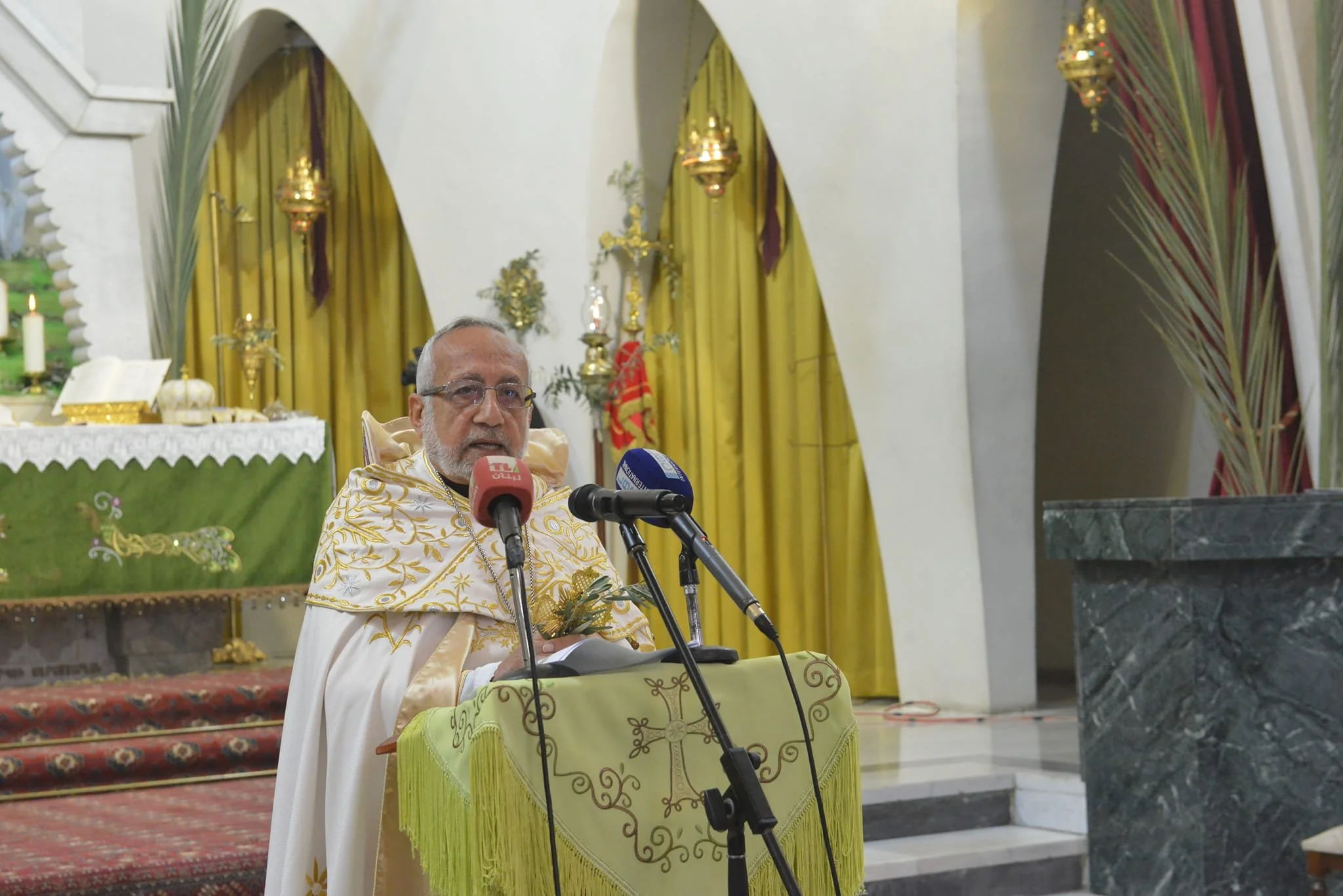 غبطة البطريرك رافائيل بدروس الحادي والعشرون ميناسيان يترأّس قدّاس أحد الشعانين