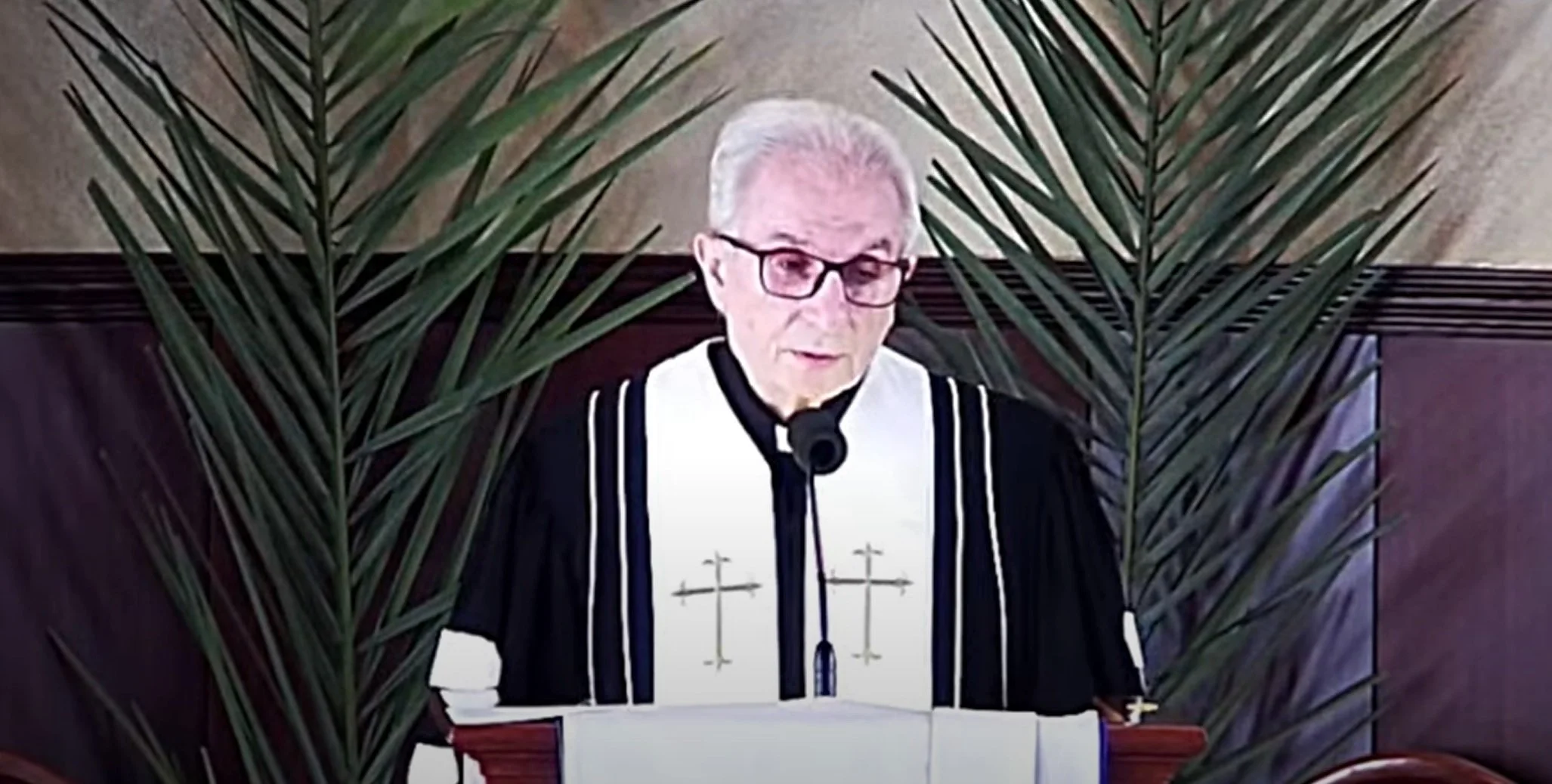 Video - Reverend Dr. Habib Badr Presides Over the Palm Sunday Service in Beirut