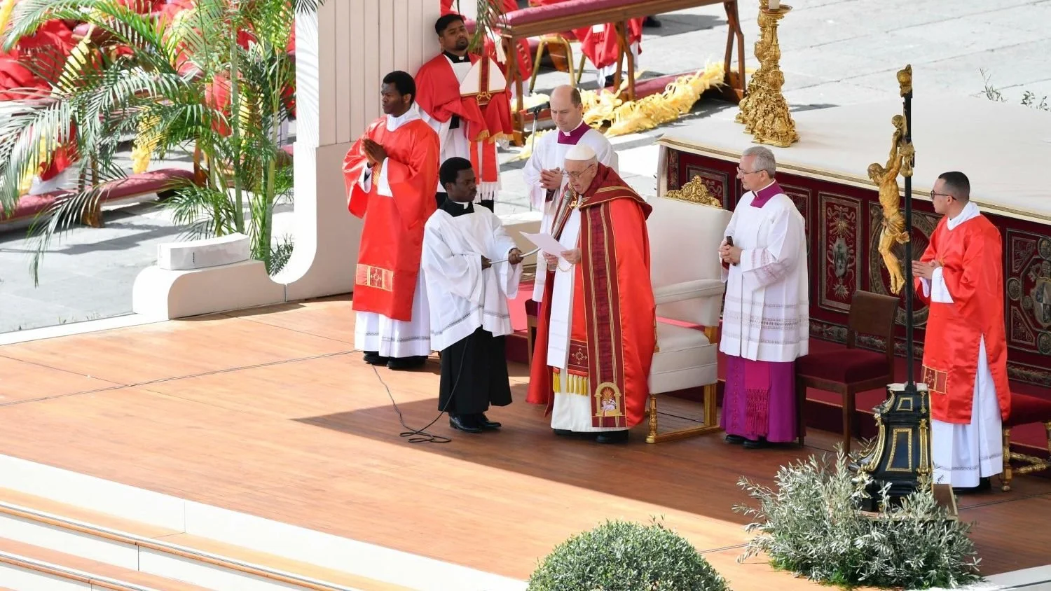 His Holiness Pope Francis at Palm Sunday Mass: Jesus turns our hearts of stone to hearts of flesh