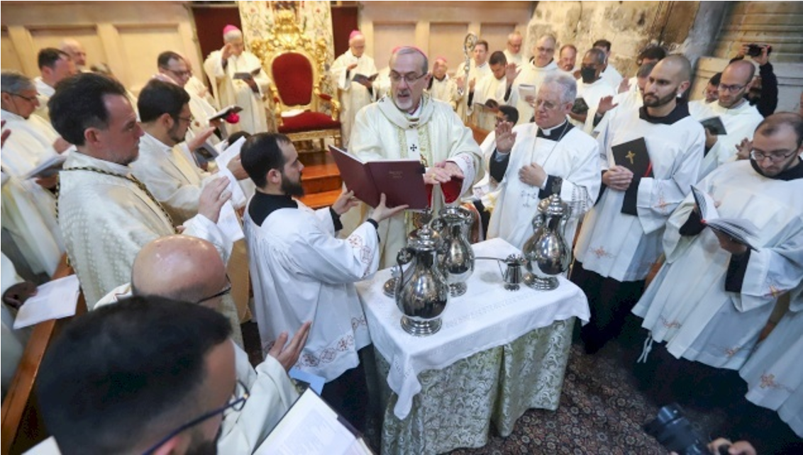 Homily of His Beatitude Patriarch Pierbattista Pizzaballa for Holy Thursday 2023