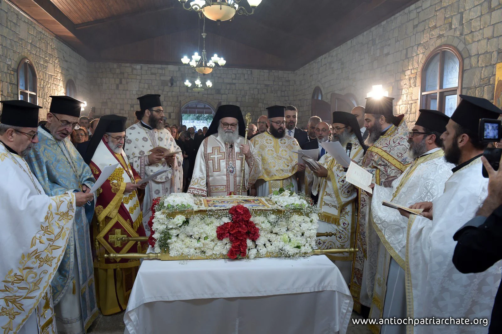 His Beatitude Patriarch John X Celebrates the Funeral service of Christ in St. Thekla Church in Samandag