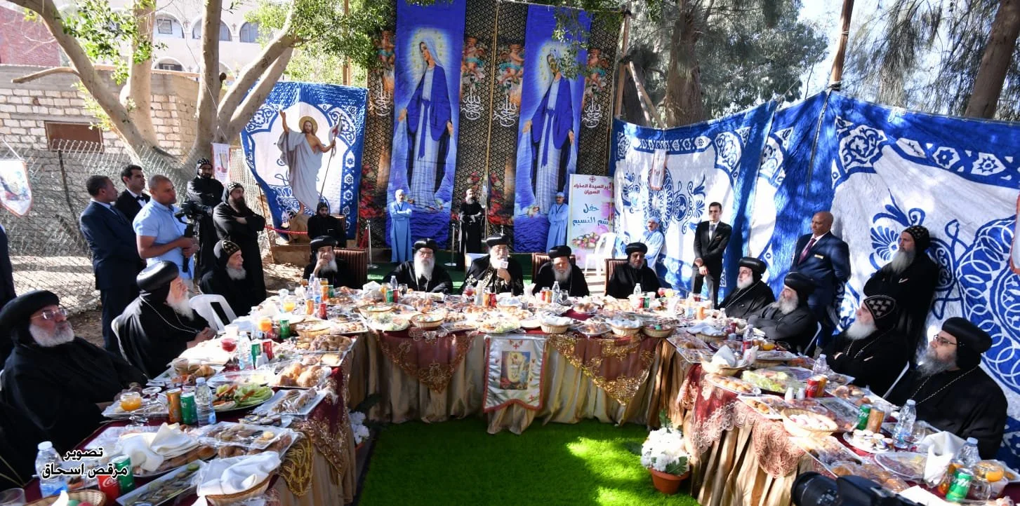 His Holiness Pope Tawadros II Meets The Metropolitans and Bishops on the breakfast on Sham El-Nassim
